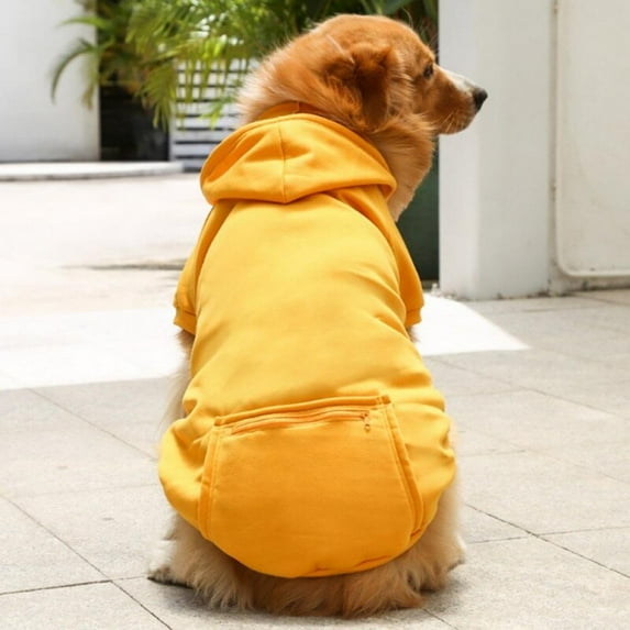 Winter Dog Clothes Pure Color Cat Dog Hoodie Autumn Winter Dog Coat Jacket Puppy Chihuahua Windproof Apparel for Small Large Dog Clearence