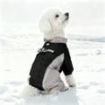 thumbnail image 1 of Winter Dog Coat Waterproof Windproof Warm Reflective Cold Weather Coat with Built in D Ring Reflective Strips 4 Legs Jumpsuit for Small Medium Large Dogs, 22CM, 1 of 4