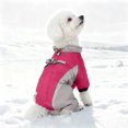 thumbnail image 1 of Winter Dog Coat Waterproof Windproof Warm Reflective Cold Weather Coat with Built in D Ring Reflective Strips 4 Legs Jumpsuit for Small Medium Large Dogs, 27CM, 1 of 4