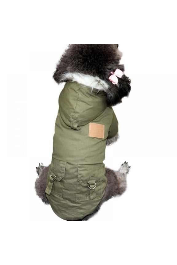 Winter Dog Coat,Winter Cotton Hoodies Jacket Cat Puppy Cold Weather Coats Available in Extra Small, Small, Medium, Large Extra Large Sizes