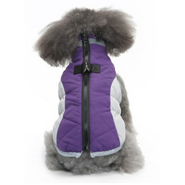 Winter Dog Coats, Fleece Dog Vest with Harness Built in, Dog Cold