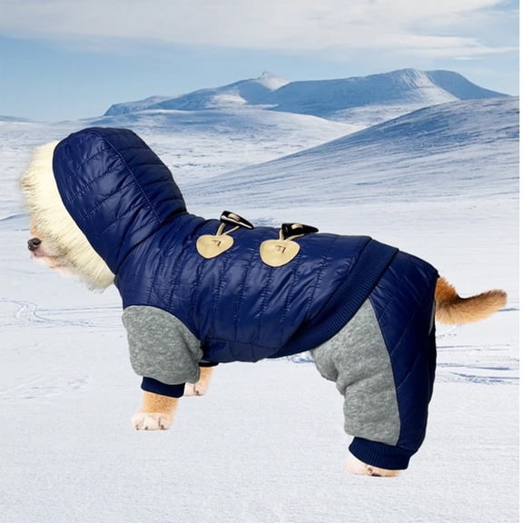 Winter Dog Hoodie Clothes Super Warm Soft Hood Jacket, Winter Warm Dog Clothes for Small Large Dogs Chihuahua Coat Clothing