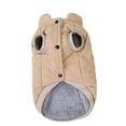 thumbnail image 1 of Winter Dog Jacket Warm Windproof Coat Soft Cotton Vest Cozy Pet Apparel for Small Dogs Short Legged Breeds Indoor Outdoor Activities Christmas Gift,Khaki L, 1 of 8