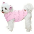 thumbnail image 1 of Winter Dog Jacket for Small Medium Dogs, Waterproof Windproof Warm Fleece Vest with Harness, Cat Cold Weather Coat, 1 of 6