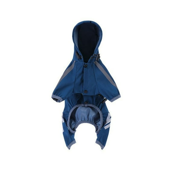 Winter Dog Jackets with Reflective Stripe Kitten Hoodie Coat Bright Color Jackets Windproof Clothing for Pet Dog