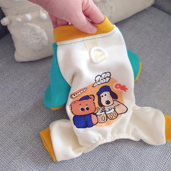 Winter Dog Pajamas, Super Soft Sherpa Lined Bodysuit with Harness Access, Snug and Warm for Small Breeds Like Chihuahuas on Winter Walks. b S