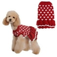 thumbnail image 1 of Winter Dog Sweater Dress for Small Dogs - Warm Knitted Pet Clothes, Christmas & Holiday Outfits - Cozy Dog Apparel for Autumn, Casual Walks & Festive Occasions, 1 of 6