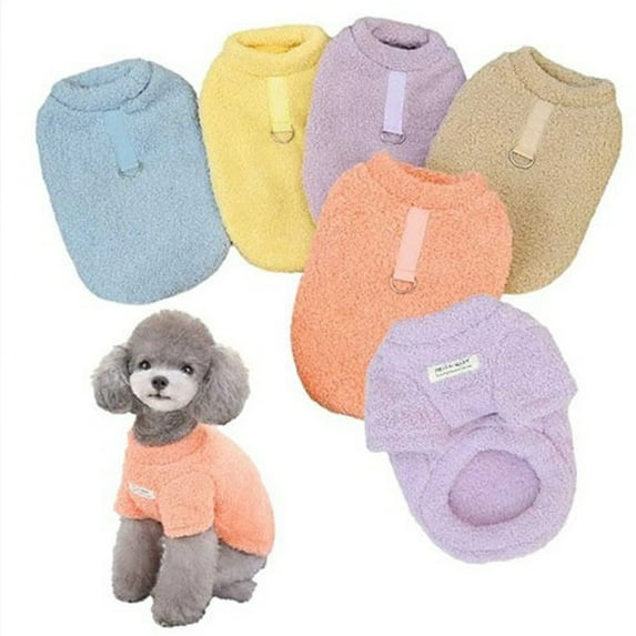 Winter Dog Sweater Warm Plush Dog Clothes for Small Medium Dogs Cats Soft Puppy Coat Jacket Chihuahua Teddy Costums Dog Supplies XLSky Blue
