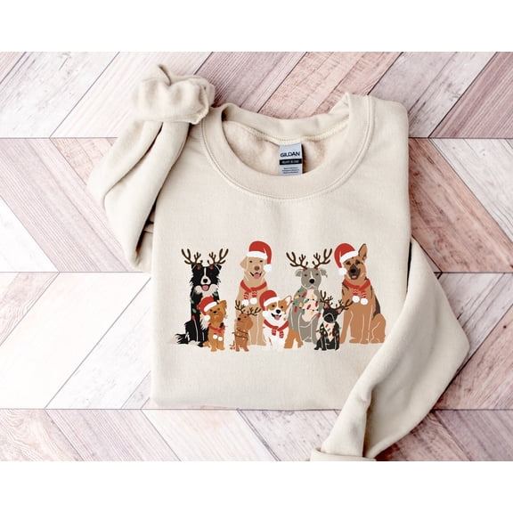 Winter Dogs Sweatshirt, Dog Lover Sweater, Sweater, Winter Shirt, Dog, Cute Dogs, Dog Lover, Dog Mom Shirt All Size S-5Xl