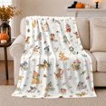 thumbnail image 1 of Winter Dogs Watercolor Holiday Pattern Bright Cheerful Style, Festive Pet Portrait Pattern, Warm Flannel Blanket for Living Room and Bedroom, Dog Lovers Just Because Gift, Pet Lover Home Decor, 1 of 9