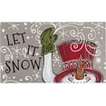 thumbnail image 1 of Winter Door Mat Outdoor for Front Door,Let It Snow Snowman Snowflake Welcome Doormat,Christmas Xmas Holiday Floor Mat Rug Entryway for Porch Farmhouse Decor 30" x 17", 1 of 6