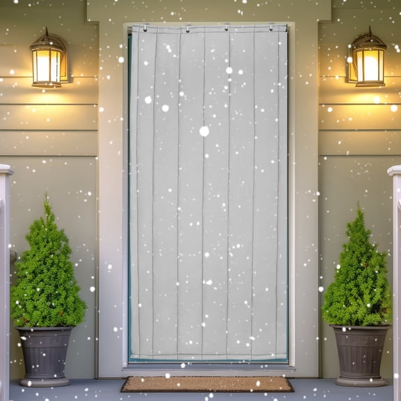 Winter Doorway Cover Screen, Quilted Design for Enhanced Insulation, Easy Installation with Hanging Hooks, Ideal for Energy Saving in Rooms