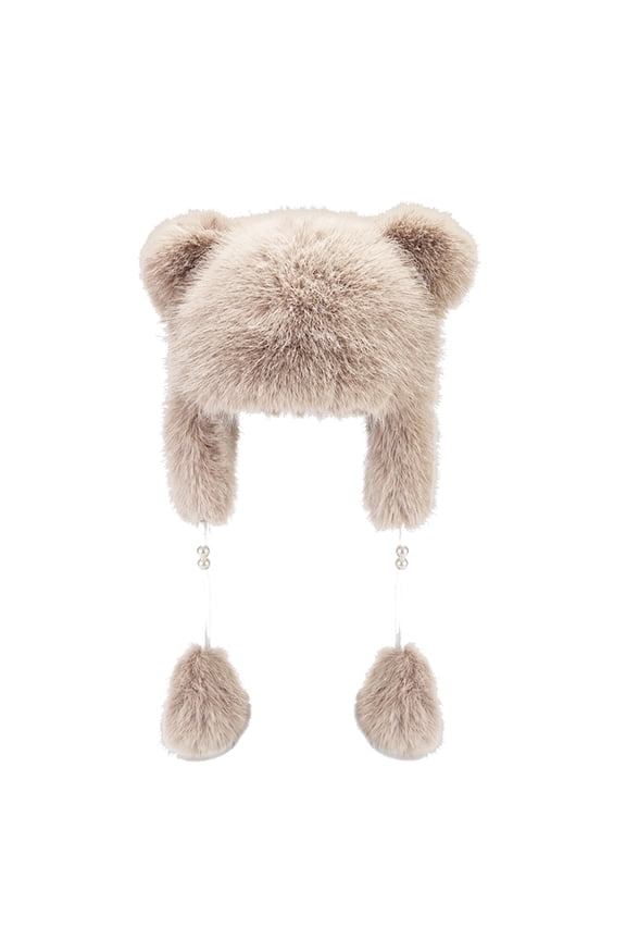 Winter Double Layer Thickened Lei Feng Hat For Women Cute Bear Ears Warm Ear Hat Cold Proof Pullover Hat Clout Hats Plain Hats Hard Hat Patch Scuttle Hat All Mesh Hat Brick Layer Hat Sec Championship