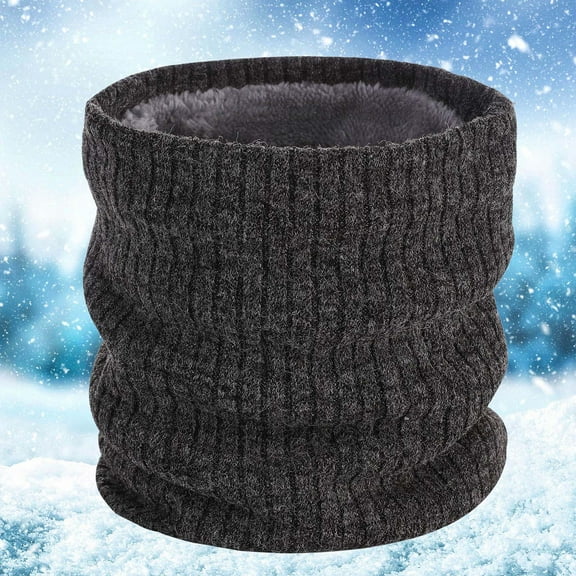 Winter Double Layer Velvet Warm Neck Cover Solid Color Yarn Knitted Scarf Plaid Scarves Bulk Hats And Scarves Women Tartan Blanket Men Scarf Womens Shawls And Wraps Winter Will Scarf Womens Knit Hat