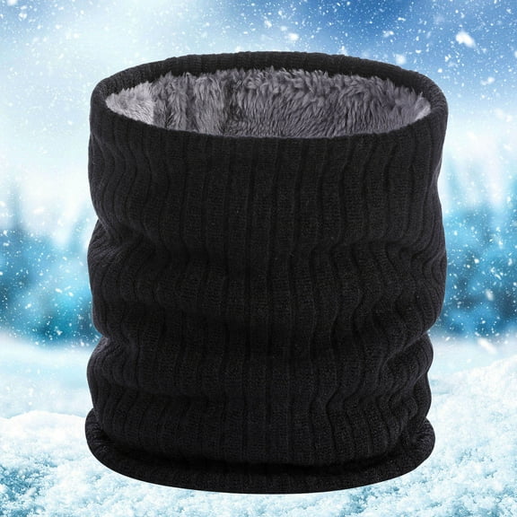 Winter Double Layer Velvet Warm Neck Cover Solid Color Yarn Knitted Scarf Plaid Scarves Bulk Hats And Scarves Women Tartan Blanket Men Scarf Womens Shawls And Wraps Winter Will Scarf Womens Knit Hat