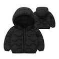 thumbnail image 1 of Winter Down Coats for Baby Boys Girls Lightweight Puffer Thermal Hooded Jacket Water-Resistant Windproof Infant Outerwear, 1 of 9
