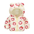 thumbnail image 1 of Winter Down Coats for Kids Baby Boys Girls Light Padded Jacket Bear Hoods Outerwear, 1 of 3