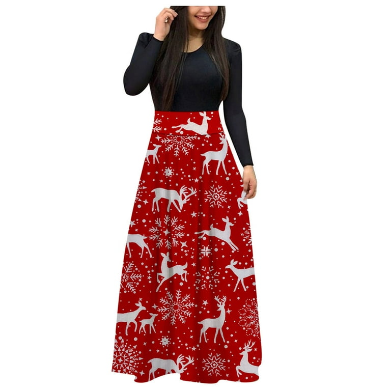 Christmas maxi fashion dresses uk