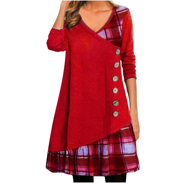 Casual Patchwork Zipper V Neck Irregular Dress Dresses Casual Patchwork Zipper V Neck Irregular Dress Dresses