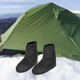 thumbnail image 1 of Winter Duck Down Booties Duck Down Slipper Boots Warm Boots Footwear Soft Water Resistant Slippers for Camping Cycling Tent Black Color M, 1 of 8