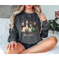 thumbnail image 1 of Winter Ducks Sweatshirt,Womens Winter Sweater,Animals Winter Shirt, Farm Lover Gift,Winter Gift Women,Chtristmas Tee,S159 Sweatshirt All Size S-5XL, 1 of 5