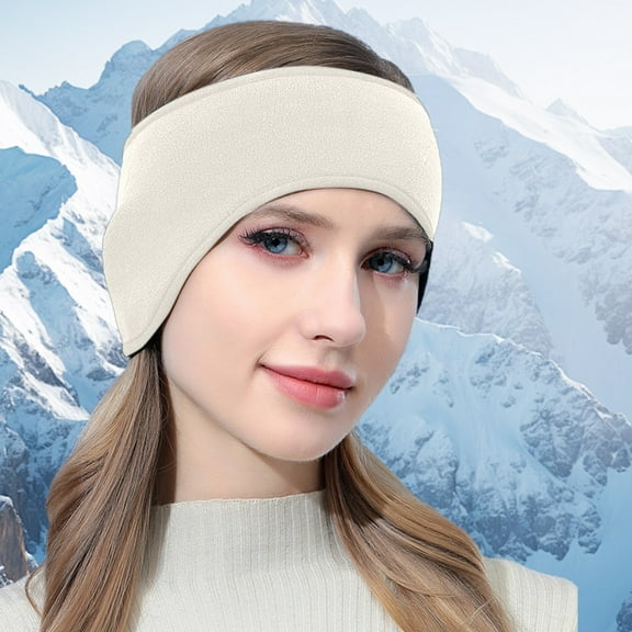 Winter Ear Muffs Headband for Men Women | Warm Fleece Sports Headband for Running, Hiking, Cycling, Skiing | Soft Stretchy Polyester Spandex | Non-Slip, Lightweight, Earmuff Set