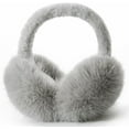 thumbnail image 1 of Winter Ear Muffs for Women Men - Foldable Fuzzy Earmuffs Faux Fur Ear Warmer, Perfect Ear Covers for Cold Days, 1 of 6