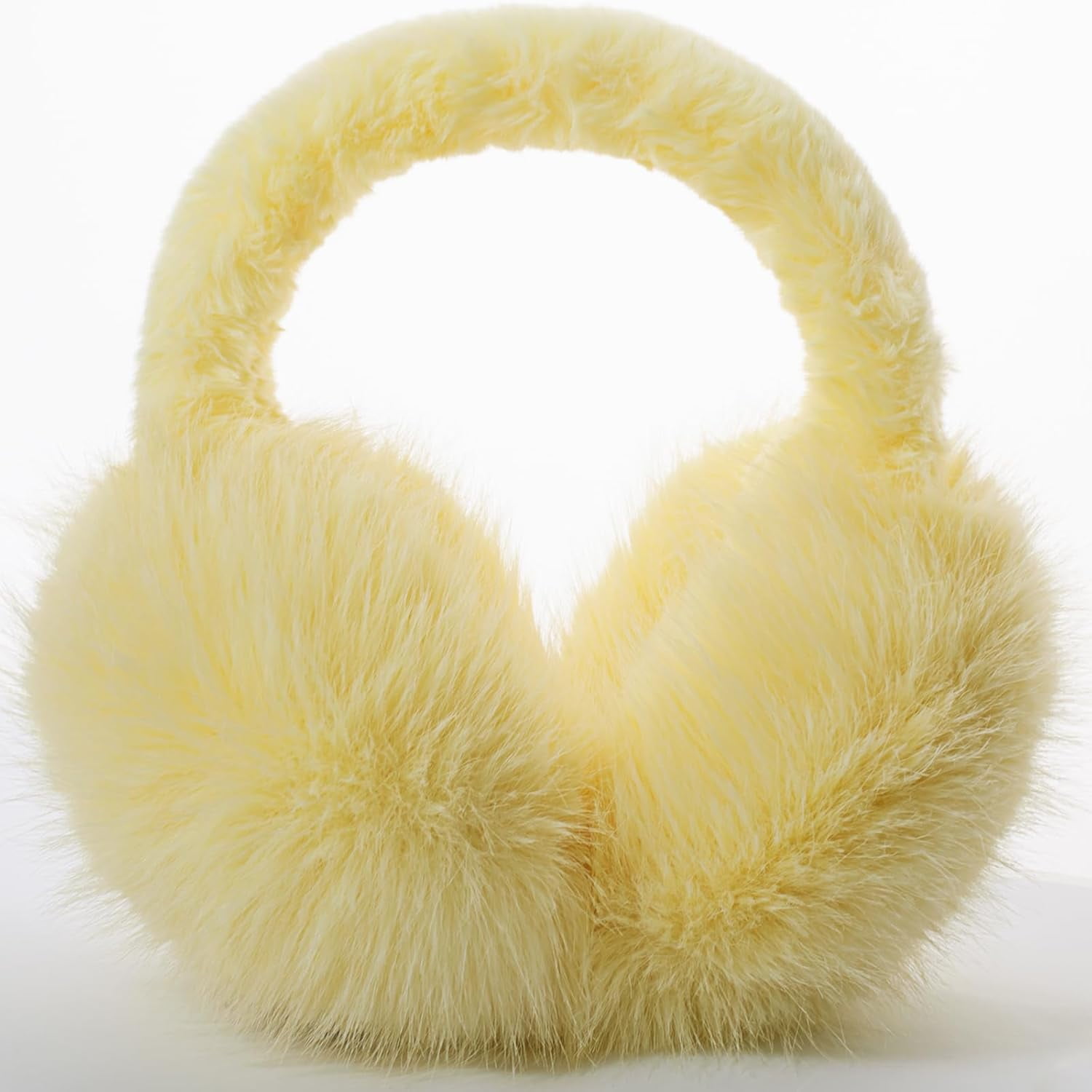 Fluffy Winter Ear Muffs Tan Brown Fluffy Earmuffs | FatFace USA main image 3