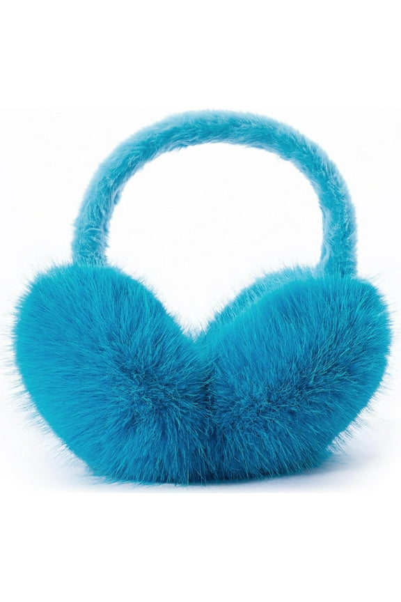 Winter Ear Muffs for Women Men - Foldable Fuzzy Earmuffs Faux Fur Ear Warmer, Perfect Ear Covers for Cold Days