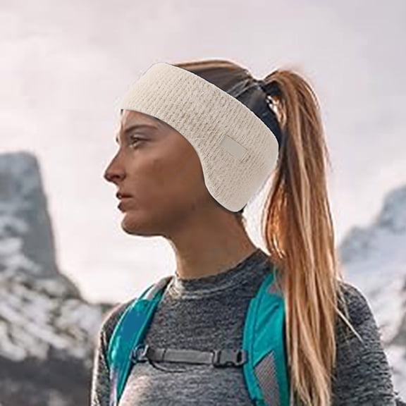 Winter Ear Warmer Headband, Thermal Ear Muffs for Cold Weather, Windproof Ear Covers for Outdoor Activities, Knit Ear Protection Headband, Soft Warm Ear Band for Sports