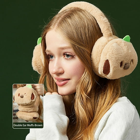 Winter Ear muffs Faux Fur Warm Earmuffs Cute Foldable Outdoor Ear Warmers For Women Girls Multi-color available