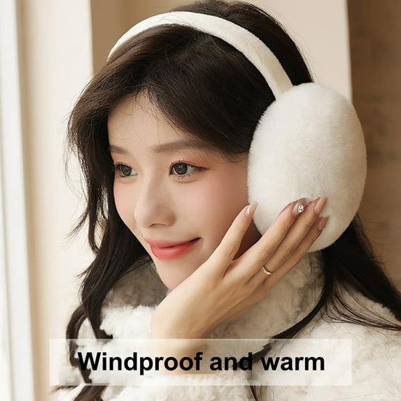 Winter Ear muffs Faux Fur Warm Earmuffs Cute Foldable Outdoor Ear Warmers For Women Girls