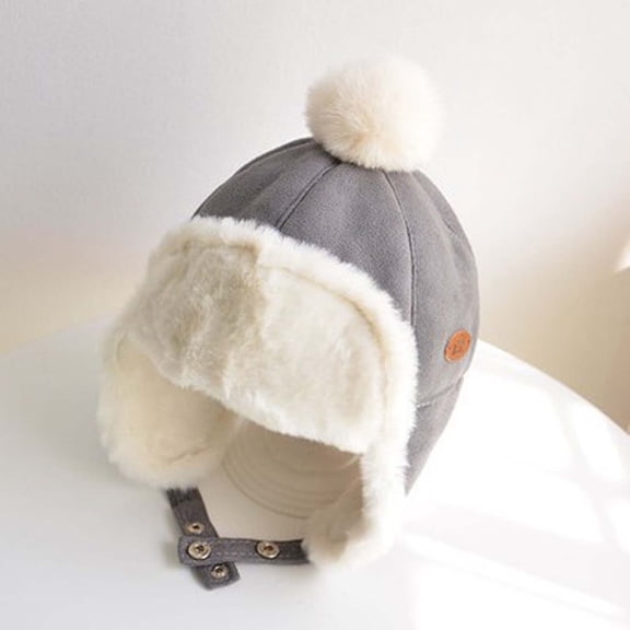 Winter Earflap Hat with Neck Cover for Kids Lined Cold Weather for Outdoor Activities Funny Hats Adjustable Cute Caps Adjustable Baseball Hats for Boys & Girls