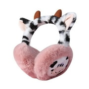 LICHDA Winter Earmuff Ear Protection for Kids Warm ear muffs plush winter thickened Pink One Size