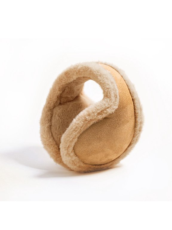 Winter Earmuffs Under $5! Kadlawus Winter Earmuffs for Women Men, Fuzzy Edges Windproof Cold Proof Foldable Ear Warmers, Outdoor Cycling Running Ear Protection, Thermal Earmuffs