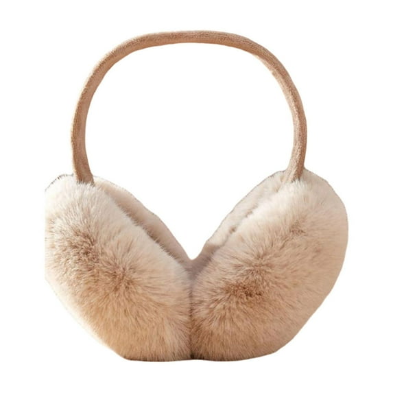 Winter Earmuffs, Ear Warmers, Foldable Puffy Warm Winter Ear Protection, Soft Polyester Comfortable Ear Muffs for Cold Weather with Multiple Color Options