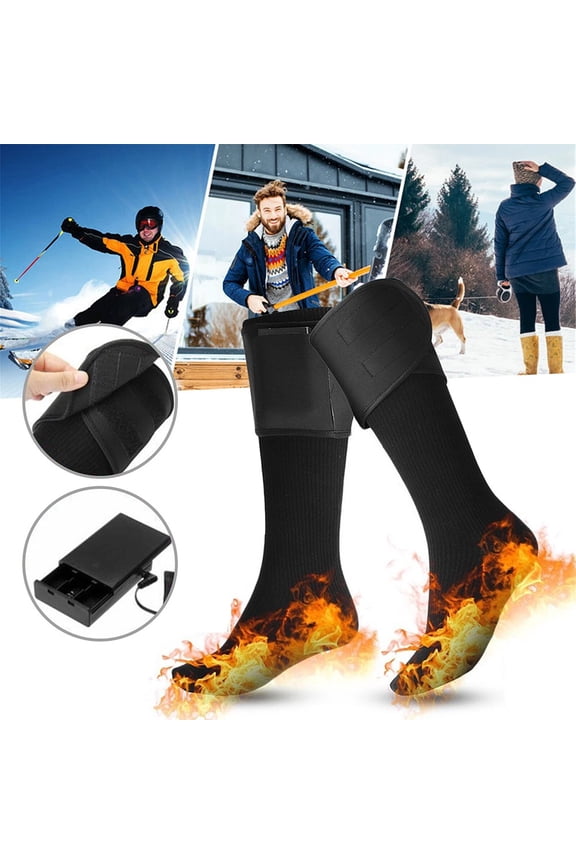 Winter Electric Heated Socks Rechargeable Battery Warm Socks Foot Warmer Outdoor