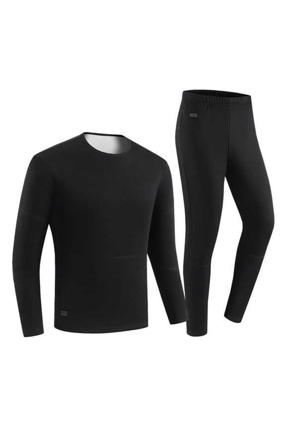 Winter Electric Heated Underwear Set Motorcycle Clothing Women Fleece Thermal Top Pants 30 Area Ski Heating Suit