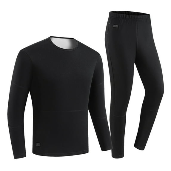Winter Electric Heated Underwear Set Motorcycle Clothing Women Fleece Thermal Top Pants 30 Area Ski Heating Suit