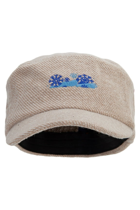 Winter Elements Wool Fashion Fitted Engineer Cap - Natural OSFM