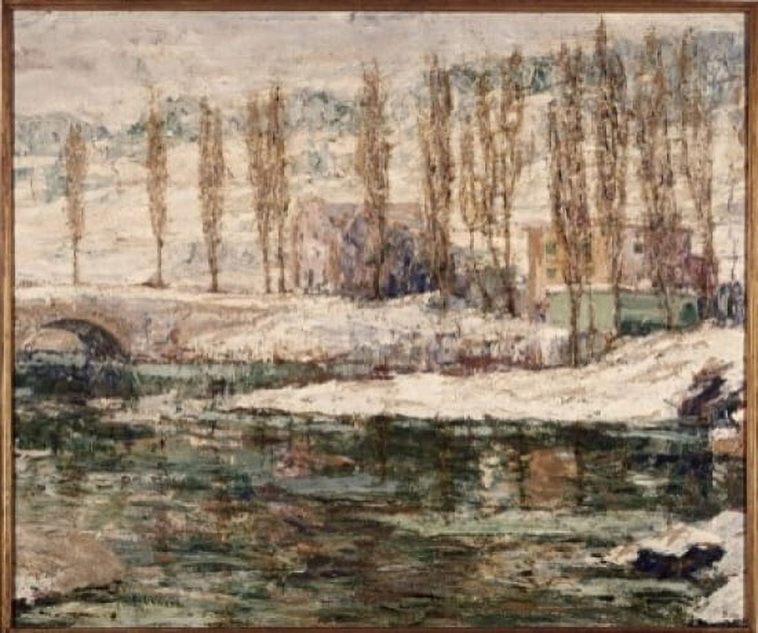 Winter Ernest Lawson (1873-1939 American) Oil on canvas Canvas Art - Ernest Lawson (24 x 36)