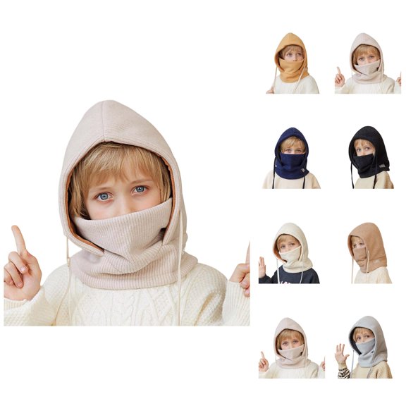 Winter Essentials boho kids winter knit hat with floral pattern outdoor cold weather cap for daily use and winter activity play