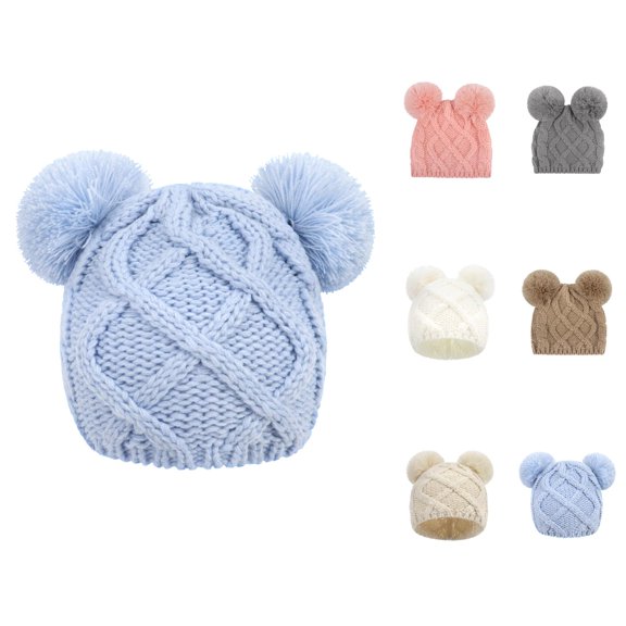 Winter Essentials girls red hood Little Red Riding set winter knit hooded cap for kids warm outdoor headwear for cold weather play and events