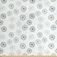 thumbnail image 1 of Ambesonne Winter Fabric by the Yard Upholstery, Abstract Neutral Snowflakes, 10 Yards, Taupe Blue, 1 of 4