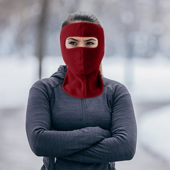 Winter Face Mask under $5! kkbbma Winter Face Mask, Cold Weather Protection, Fleece Lined Face Cover, Windproof Balaclava, Full Face Protection, Outdoor Sports Mask, Skiing Snowboarding Gear