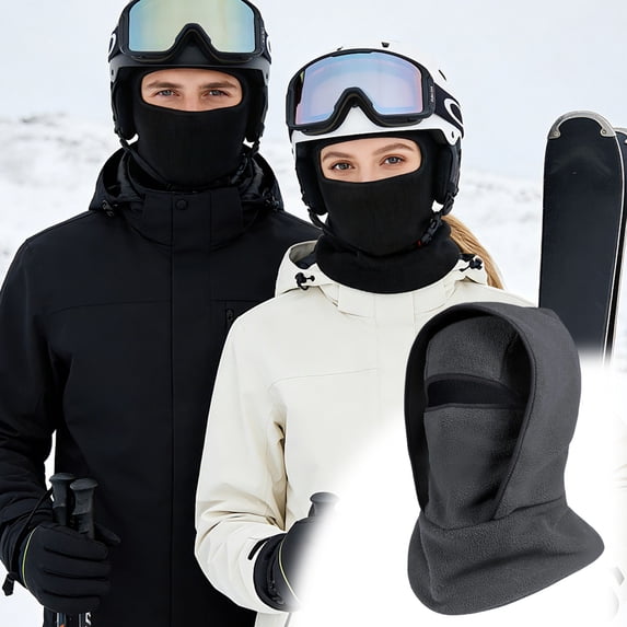 Winter Face Mask with Neck Headband, Fleece-Lined Ski Cover for Full Face Warmth Windproof Protection, Comfortable Outdoor Gear for Skiing Snowboarding Hiking Running