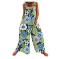 thumbnail image 1 of Winter Fall Plus Size Womens Jumpsuits Romper Casual Summer Floral Print Butterfly Print, 1 of 3