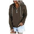 thumbnail image 1 of Winter Fall Sweatshirts Hoodies for Women Long Sleeve Casual Pullover Clothes With Pocket Tops, 1 of 7