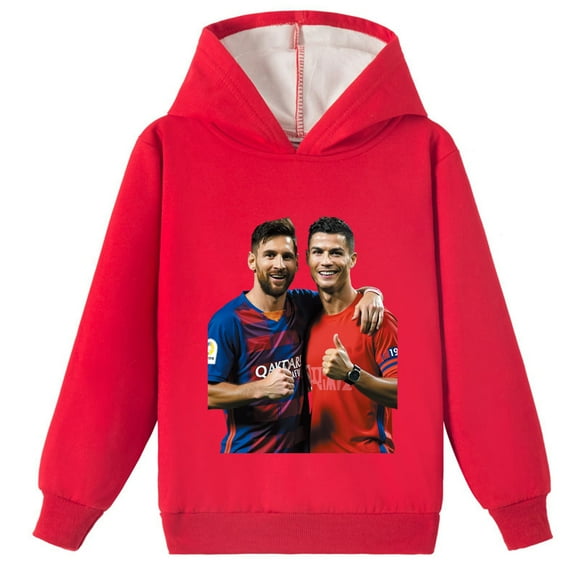 Winter Fashion Alert: Boys and Girls Cristiano Ronaldo Brushed Pullover Hoodies with Exclusive Prints