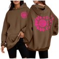 thumbnail image 1 of And Winter Fashion Cancer Print Women's Hooded Sweatshirt Womens Sweatshirt Coat Women's Fashion Hoodies Sweatshirts Long Jacket Long Zip Front Hoodies for Women Jackets Women Womens Long Zip up, 1 of 4